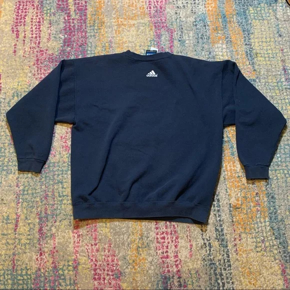 Vintage Adidas New York Yankees Baseball Crew Neck Sweatshirt Made USA Size 2XL - Picture 2 of 7